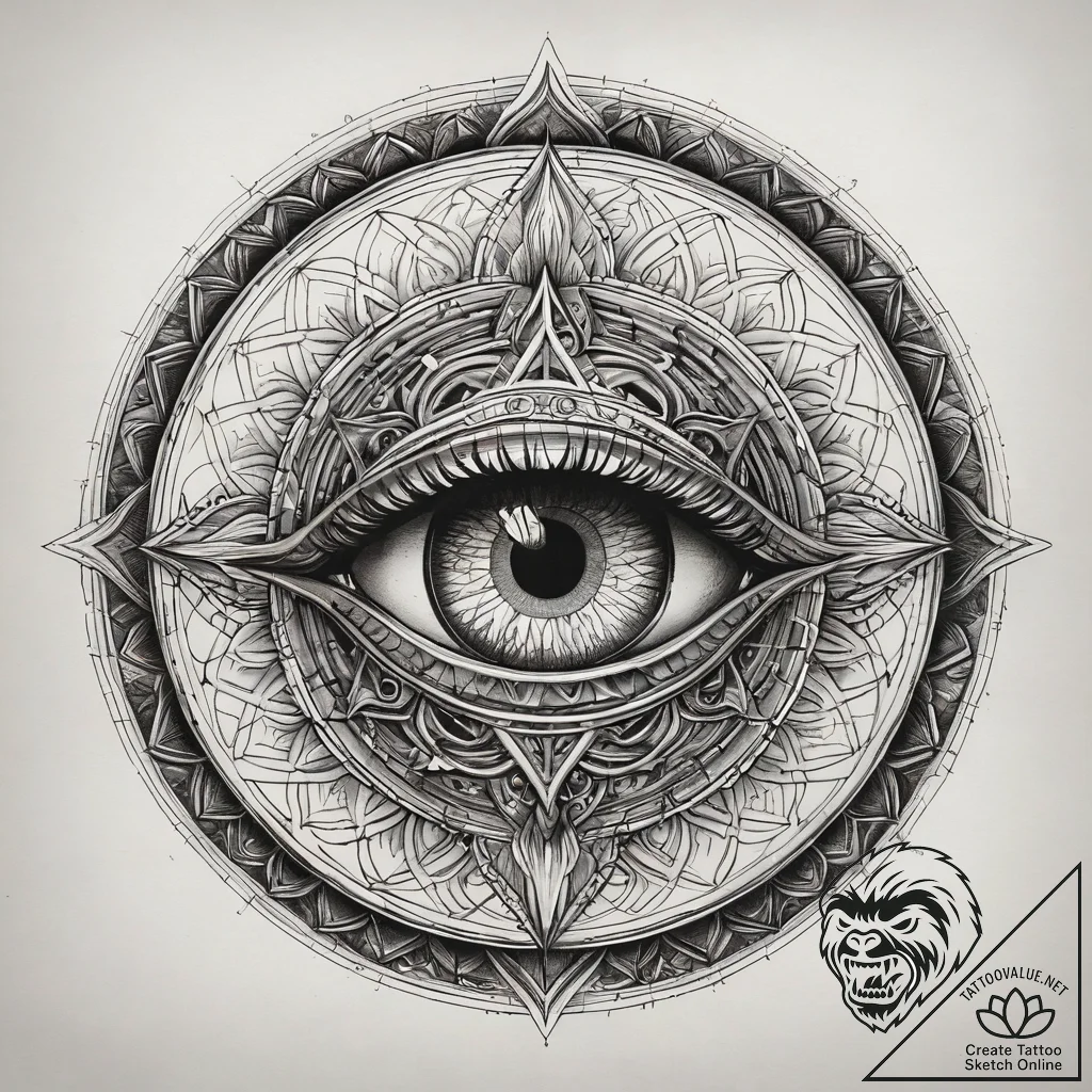 A sketch of the amityville horror house, with... - tattoo sketch (№1751308671_0, 30.06.2025 18:37) — tattoovalue.net