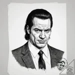 A sketch of vincent vega’s “i shot marvin in… – tattoo sketch (№1751311930_0, 30.06.2025 19:32) — tattoovalue.net
