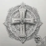 A chicano lettering tattoo of “ezekiel 25:17″… – tattoo sketch (№1751312092_0, 30.06.2025 19:34) — tattoovalue.net
