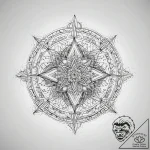 A “glitch in the matrix” effect on a simple o… – tattoo sketch (№1751312170_0, 30.06.2025 19:36) — tattoovalue.net