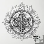 A sketch of the “paimon” sigil from hereditar… – tattoo sketch (№1751314079_0, 30.06.2025 20:07) — tattoovalue.net