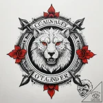 A neo-traditional tattoo of the fraser clan c… – tattoo sketch (№1751314875_0, 30.06.2025 20:21) — tattoovalue.net