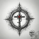 A minimalist tattoo design of the one ring, w… – tattoo sketch (№1751316388_0, 30.06.2025 20:46) — tattoovalue.net