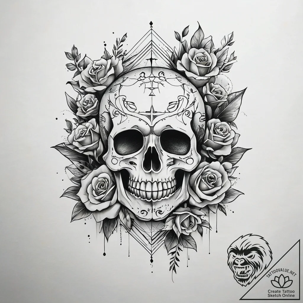 A graphic tattoo of the phrase "no fate but w... - tattoo sketch (№1751319176_0, 30.06.2025 21:32) — tattoovalue.net