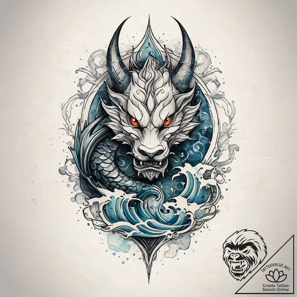 A watercolor sketch of the city of piltover v... - tattoo sketch (№1751321023_0, 30.06.2025 22:03) — tattoovalue.net