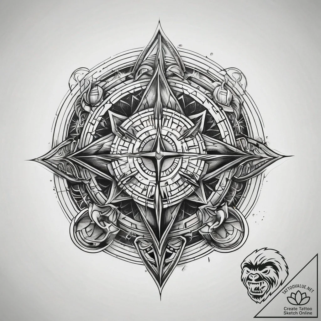 41. linework tattoo of the jedi order symbol,... - tattoo sketch (№1751321904_0, 30.06.2025 22:18) — tattoovalue.net