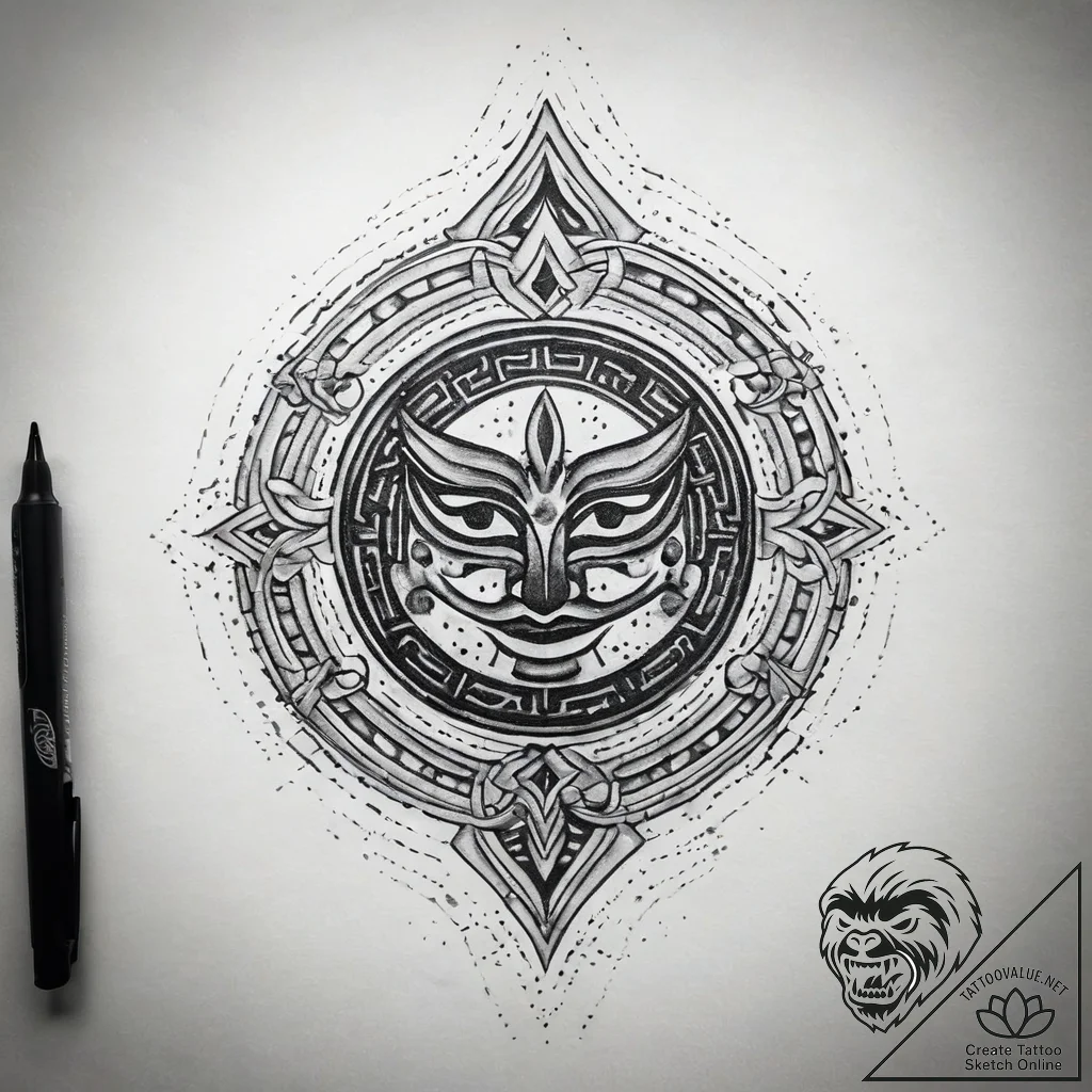 Sketch of a neon sign from the movie, e.g., "... - tattoo sketch (№1751322059_0, 30.06.2025 22:20) — tattoovalue.net