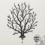 Blackthorn, tattoo sketch design, moderately… – tattoo sketch (№1751323217_0, 30.06.2025 22:40) — tattoovalue.net