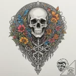 A skeleton key, tattoo line art, moderately d… – tattoo sketch (№1751324323_0, 30.06.2025 22:58) — tattoovalue.net