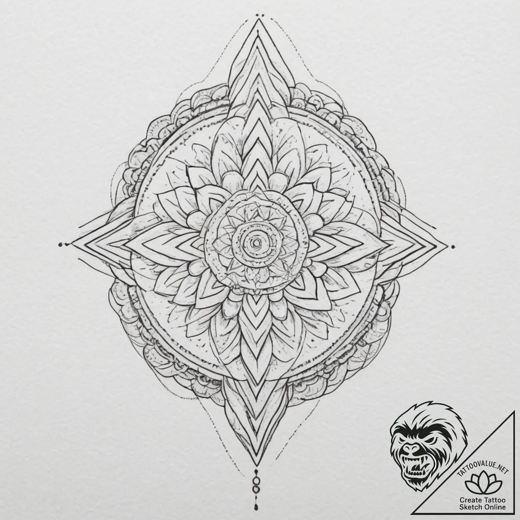 A linework tattoo of a "gold pencil" from the... - tattoo sketch (№1751324401_0, 30.06.2025 23:00) — tattoovalue.net