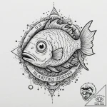A minimalist tattoo of blinky, the three-eyed… – tattoo sketch (№1751324479_0, 30.06.2025 23:01) — tattoovalue.net