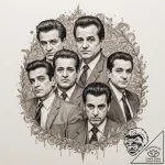 A sketch of the “funny how?” scene with joe p… – tattoo sketch (№1751324635_0, 30.06.2025 23:03) — tattoovalue.net