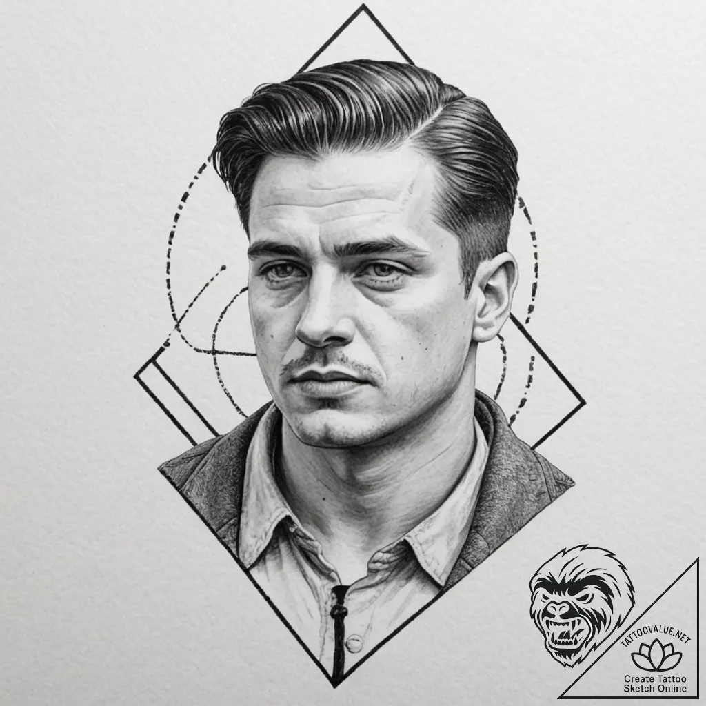 A sketch of the final scene of inglourious ba... - tattoo sketch (№1751324799_0, 30.06.2025 23:06) — tattoovalue.net