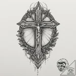 Candle, tattoo sketch design, detailed cross-… – tattoo sketch (№1751326074_0, 30.06.2025 23:27) — tattoovalue.net