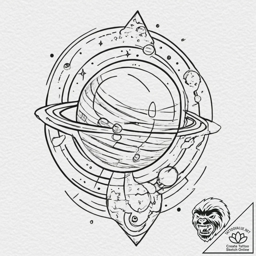 A sketch of the planet express ship from futu... - tattoo sketch (№1751326309_0, 30.06.2025 23:31) — tattoovalue.net