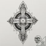 пятый элемент (the fifth element):, tattoo fl… – tattoo sketch (№1751326876_0, 30.06.2025 23:41) — tattoovalue.net