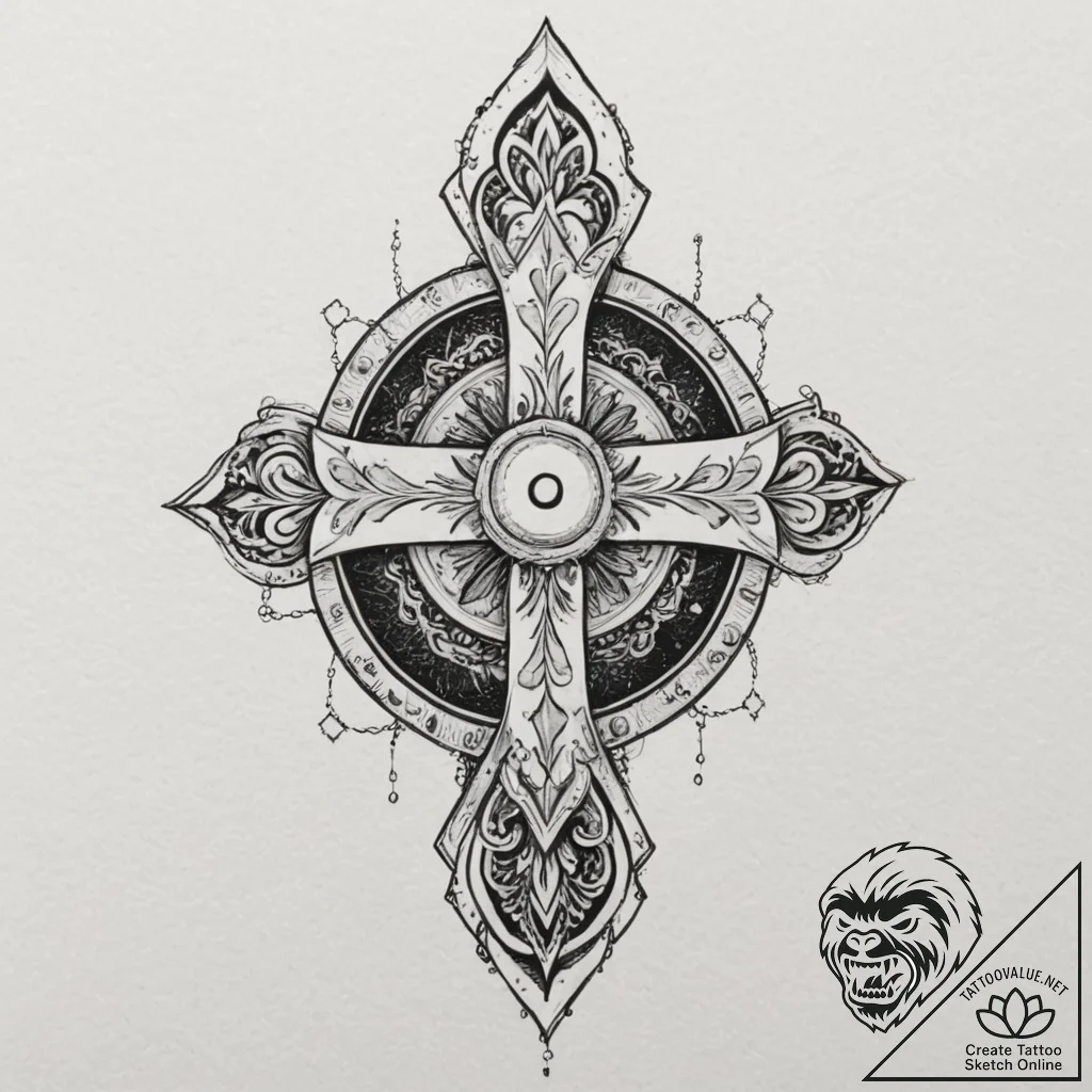 пятый элемент (the fifth element):, tattoo fl... - tattoo sketch (№1751326876_0, 30.06.2025 23:41) — tattoovalue.net