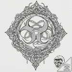 The biohazard symbol, tattoo sketch design, o… – tattoo sketch (№1751327440_0, 30.06.2025 23:50) — tattoovalue.net