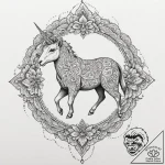A dotwork mandala incorporating the origami u… – tattoo sketch (№1751327597_0, 30.06.2025 23:53) — tattoovalue.net