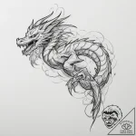A sketch of the eva unit-01 from neon genesis… – tattoo sketch (№1751328320_0, 01.07.2025 00:05) — tattoovalue.net
