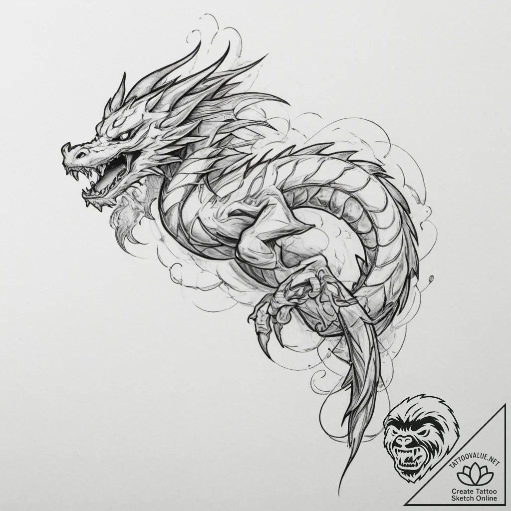 A sketch of the eva unit-01 from neon genesis... - tattoo sketch (№1751328320_0, 01.07.2025 00:05) — tattoovalue.net