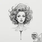 A watercolor tattoo of the black, liquid void… – tattoo sketch (№1751328395_0, 01.07.2025 00:06) — tattoovalue.net