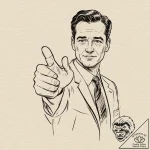 A minimalist tattoo of the “agent cooper’s th… – tattoo sketch (№1751329659_0, 01.07.2025 00:27) — tattoovalue.net