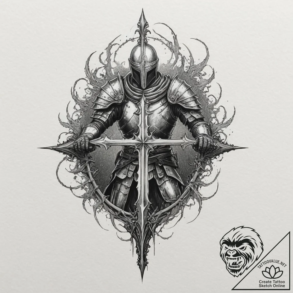 The dark sign (from dark souls), concept art... - tattoo sketch (№1751331572_0, 01.07.2025 00:59) — tattoovalue.net
