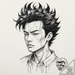 139. (akira) a graphic novel panel of tetsuo’… – tattoo sketch (№1751331729_0, 01.07.2025 01:02) — tattoovalue.net