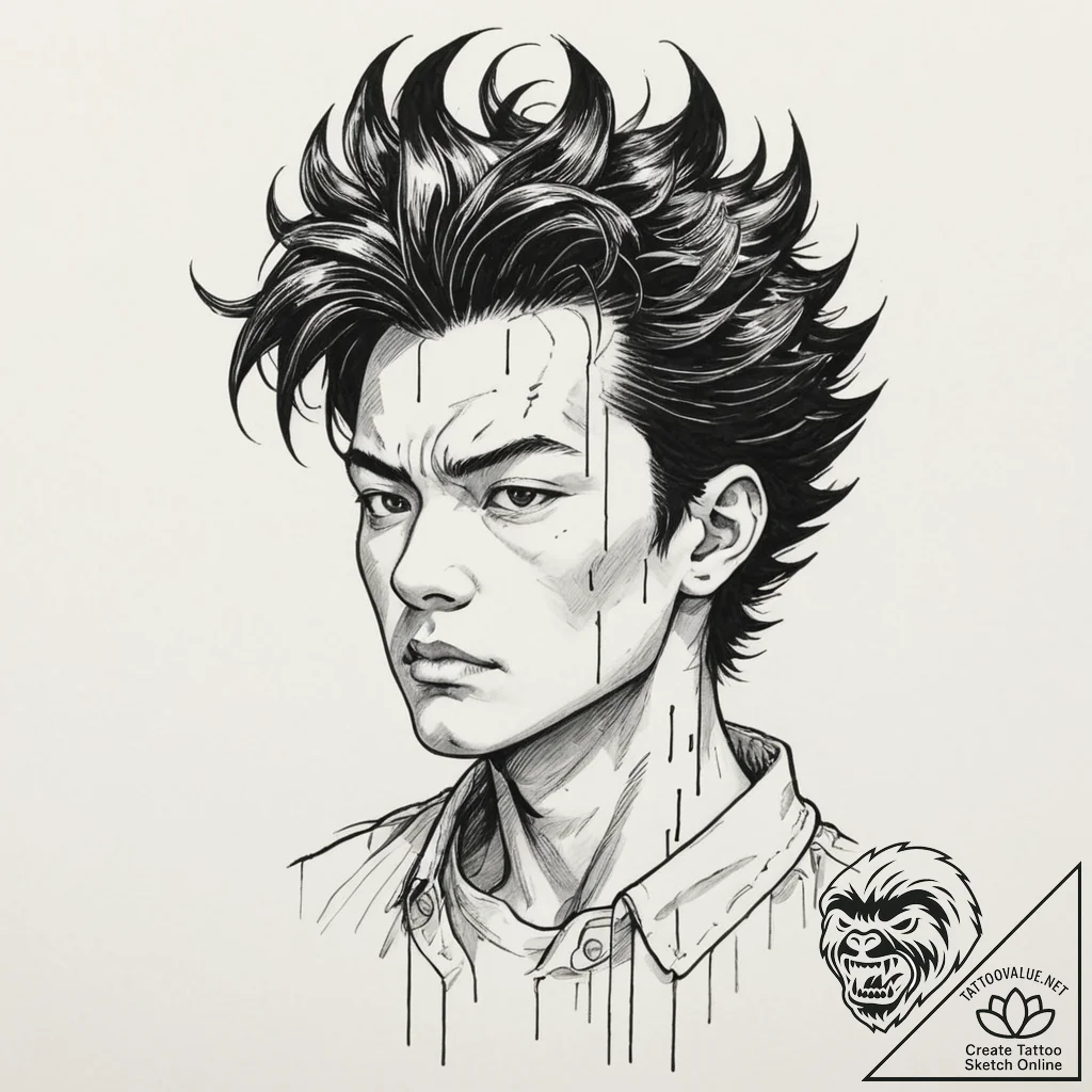 139. (akira) a graphic novel panel of tetsuo'... - tattoo sketch (№1751331729_0, 01.07.2025 01:02) — tattoovalue.net