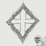 Strength (symbol), tattoo flash sheet design,… – tattoo sketch (№1751331816_0, 01.07.2025 01:03) — tattoovalue.net