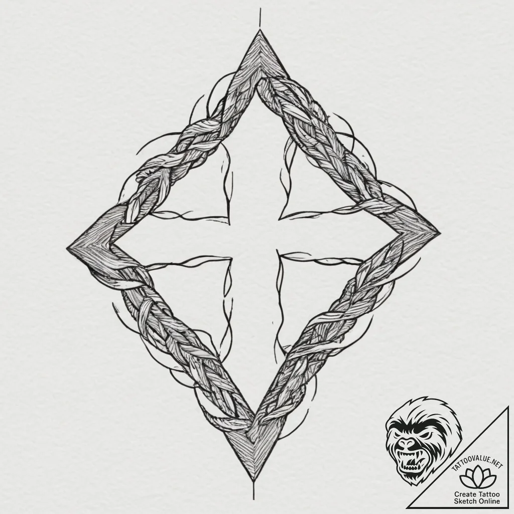 Strength (symbol), tattoo flash sheet design,... - tattoo sketch (№1751331816_0, 01.07.2025 01:03) — tattoovalue.net