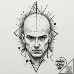 A graphic novel portrait of derek vinyard, to… – tattoo sketch (№1751332615_0, 01.07.2025 01:16) — tattoovalue.net