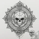 A linework tattoo of the eye of agamotto,, ta… – tattoo sketch (№1751332771_0, 01.07.2025 01:19) — tattoovalue.net