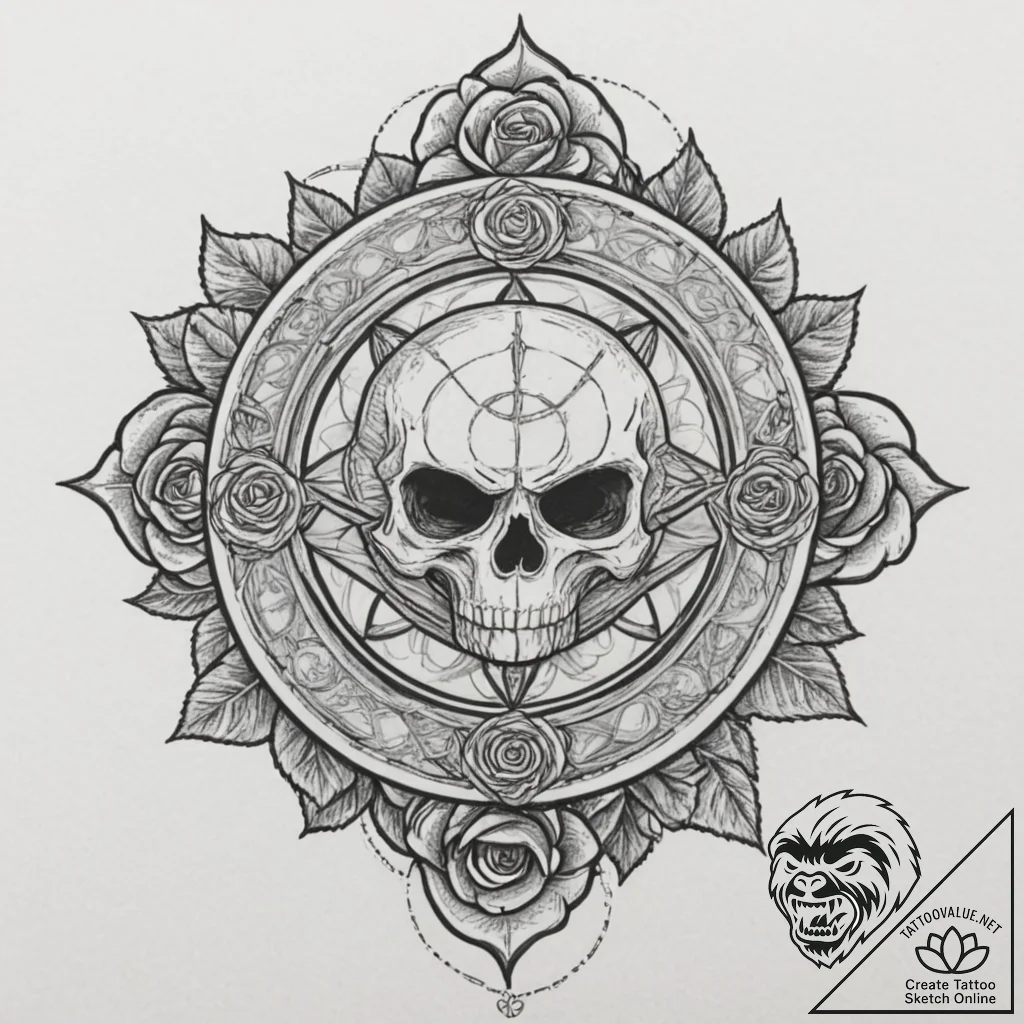 A linework tattoo of the eye of agamotto,, ta... - tattoo sketch (№1751332771_0, 01.07.2025 01:19) — tattoovalue.net