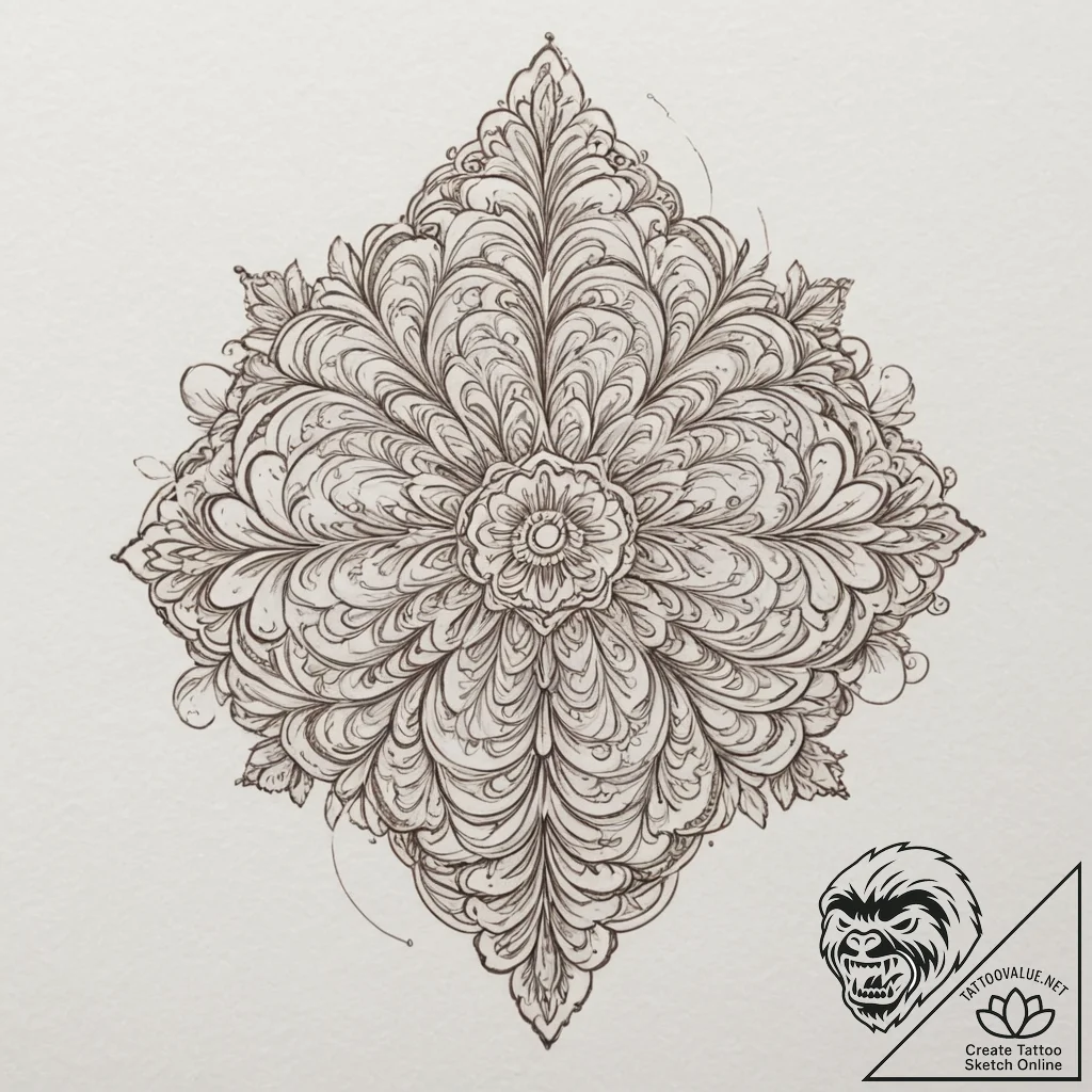Stripes, artistic tattoo sketch, sepia tone s... - tattoo sketch (№1751334531_0, 01.07.2025 01:48) — tattoovalue.net