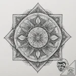 A linework tattoo of the lament configuration… – tattoo sketch (№1751336133_0, 01.07.2025 02:15) — tattoovalue.net