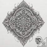 A rorschach inkblot test, tattoo sketch desig… – tattoo sketch (№1751336212_0, 01.07.2025 02:16) — tattoovalue.net