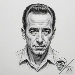 A neo-traditional portrait of humphrey bogart… – tattoo sketch (№1751337258_0, 01.07.2025 02:34) — tattoovalue.net