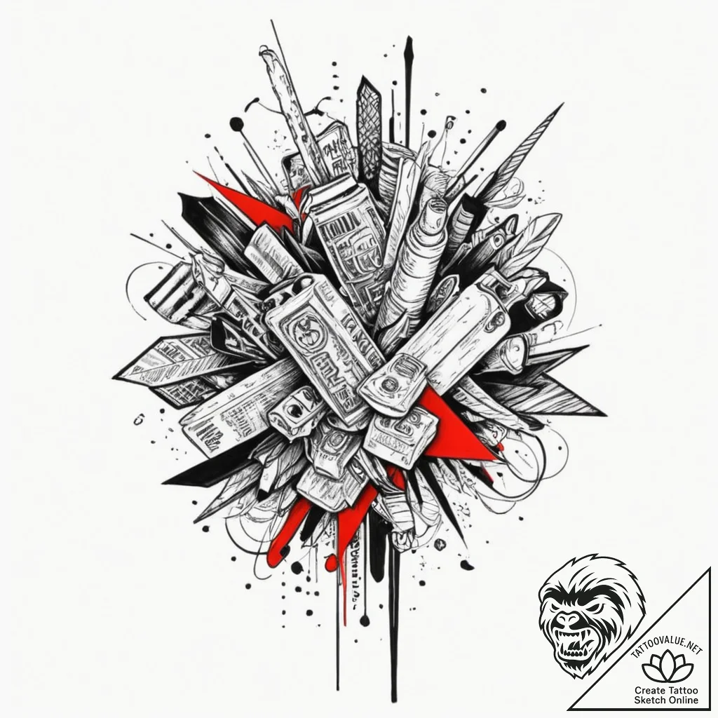 мифология и история (переосмысленные), ink il... - tattoo sketch (№1751337336_0, 01.07.2025 02:35) — tattoovalue.net