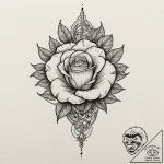 A linework tattoo of the atreides hawk symbol… – tattoo sketch (№1751337817_0, 01.07.2025 02:43) — tattoovalue.net