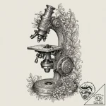 Antique microscope, concept art for tattoo, s… – tattoo sketch (№1751338053_0, 01.07.2025 02:47) — tattoovalue.net