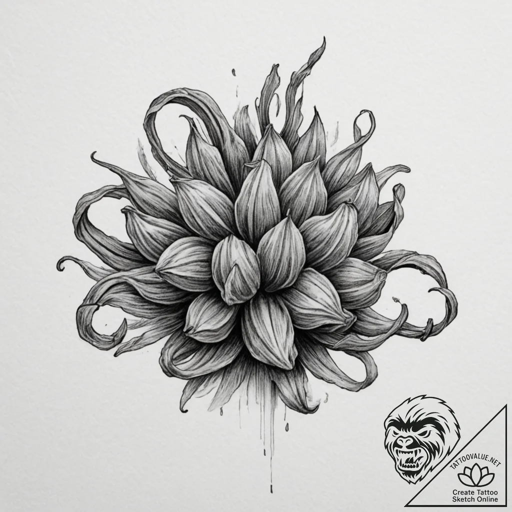 Beowulf, artistic tattoo sketch, black and gr... - tattoo sketch (№1751340137_0, 01.07.2025 03:22) — tattoovalue.net