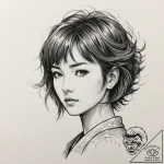 A neo-traditional portrait of chihiro/sen, lo… – tattoo sketch (№1751340948_0, 01.07.2025 03:35) — tattoovalue.net