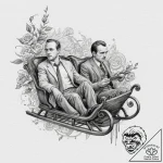 A sketch of the main characters from citizen… – tattoo sketch (№1751341027_0, 01.07.2025 03:37) — tattoovalue.net
