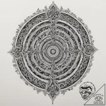 Labyrinth, concept art for tattoo, highly det… – tattoo sketch (№1751342234_0, 01.07.2025 03:57) — tattoovalue.net