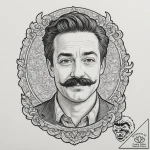 A neo-traditional tattoo of the main characte… – tattoo sketch (№1751342792_0, 01.07.2025 04:06) — tattoovalue.net
