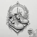 129. a tattoo flash sheet of items: the sport… – tattoo sketch (№1751343351_0, 01.07.2025 04:15) — tattoovalue.net