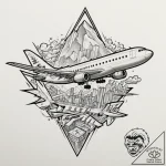 A graphic novel panel of the “jive talking” s… – tattoo sketch (№1751344068_0, 01.07.2025 04:27) — tattoovalue.net