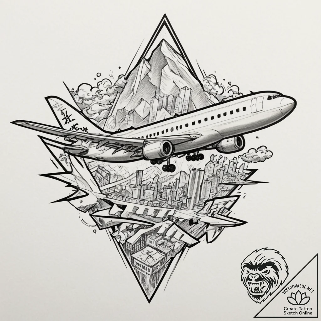 A graphic novel panel of the "jive talking" s... - tattoo sketch (№1751344068_0, 01.07.2025 04:27) — tattoovalue.net